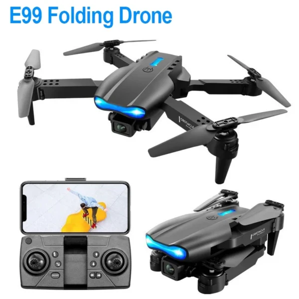E99 Drone with Remote Control Foldable Mini Drones for Beginners Kids Toy Helicopter Portable Four axis Drone Quadcopter