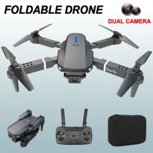 my-11134207-7rash-mdfjfglb1akf98.webp E88 PRO DRONE with Camera 4K HD Dual Camera Remote Control High altitude Video Recording Portable Four axis Drone