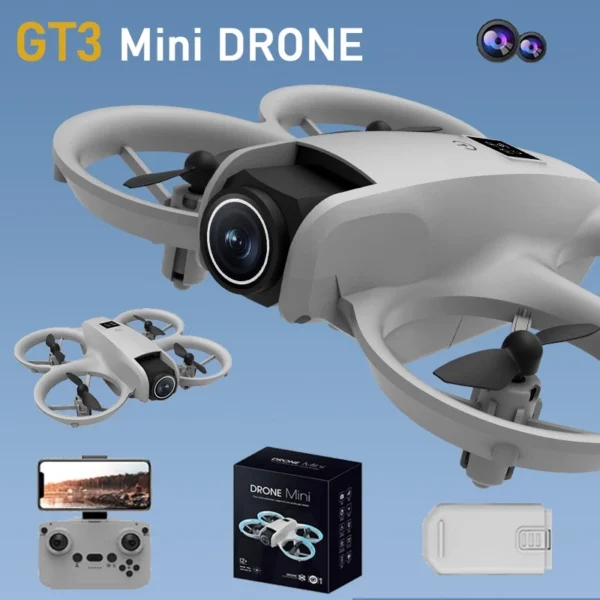 GT3 Mini Drone Dual Camera Remote Control i1 Drone Aerial Airplane Hovering Quadcopter Lights Drones Helicopter