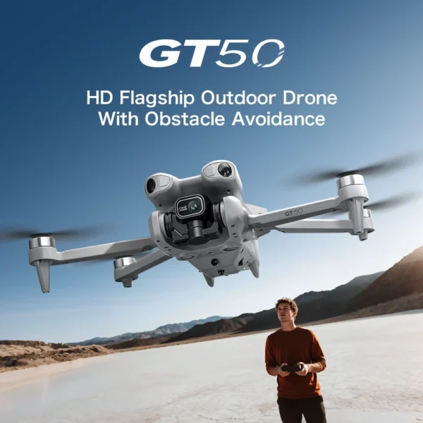 GT50 Drone Large Screen Remote Control 4K Dual Cameras Brushless Drone Aerial Pography RC Quadcopter Mini Drone