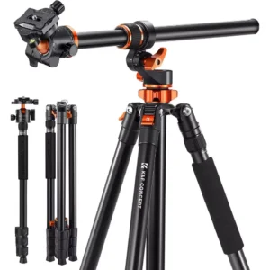 T254A7 BH 28L Aluminum 4 Section Tripod Load Capacity 10kg