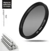 CPL camera polarizer polarizing SLR filter anti reflection mirrorless photography multi coated filter