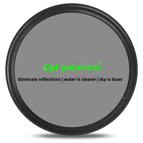 CPL camera polarizer polarizing SLR filter anti reflection mirrorless photography multi coated filter