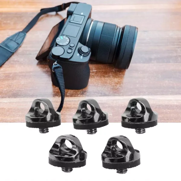 Quick Release Plate Mounting Screw Prevent Scratch Zinc Alloy Camera Fixing Screws Head Diameter Rubber Pad for Repair