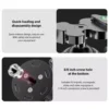 Tripod Ball Head Lightweight Stability Mount for DSLR Camera Monopod Aluminum Alloy Rotation Travel Photography