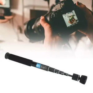 Camera Unipod Height Adjustable Compact Metal 6 Section Photography Monopod with 1 To 3 Screw Storage Bag for DSLR