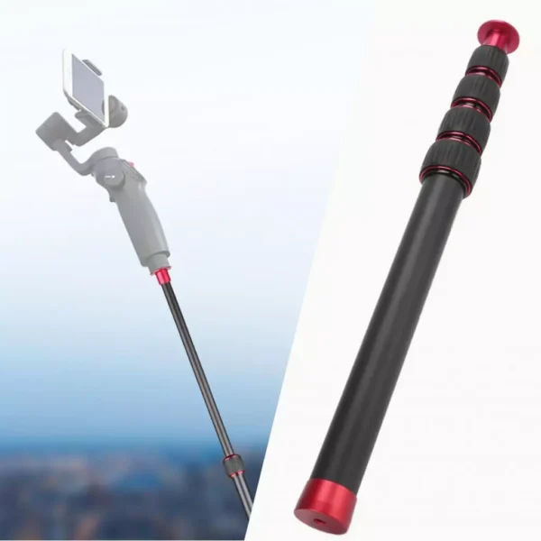 Portable Monopod Extension Tube Tripod Rod Simple and Convenient Loading Screw Knob Lock System for Hiking