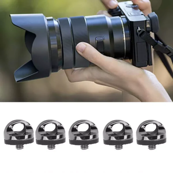 Quick Release Plate Mounting Screw Prevent Scratch Zinc Alloy Camera Fixing Screws Head Diameter Rubber Pad for Repair