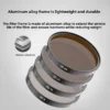 Compatible with filters polarizer UV filter ND filter and accessories