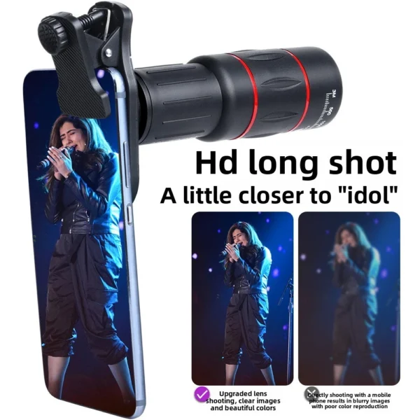 sg-11134201-8261b-mlwx3pxbhqmg01.webp 28x Mobile Phone Telescope Monocular Concert Shooting Artifact Telepo Lens Camera Auxiliary High Magnification HD photography