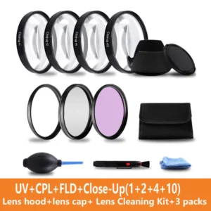 Filter Set Close up Filter Set UV CPL FLD Lens Filter