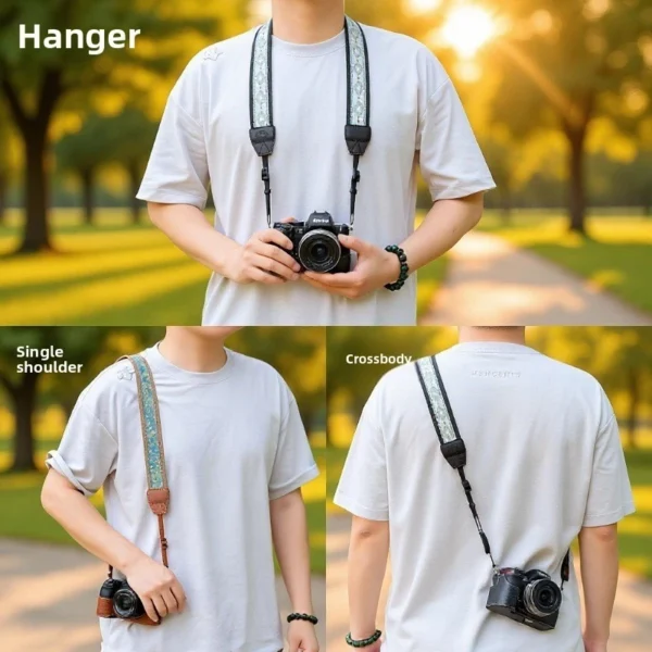 Camera shoulder strap suitable for neck strap accessories Random